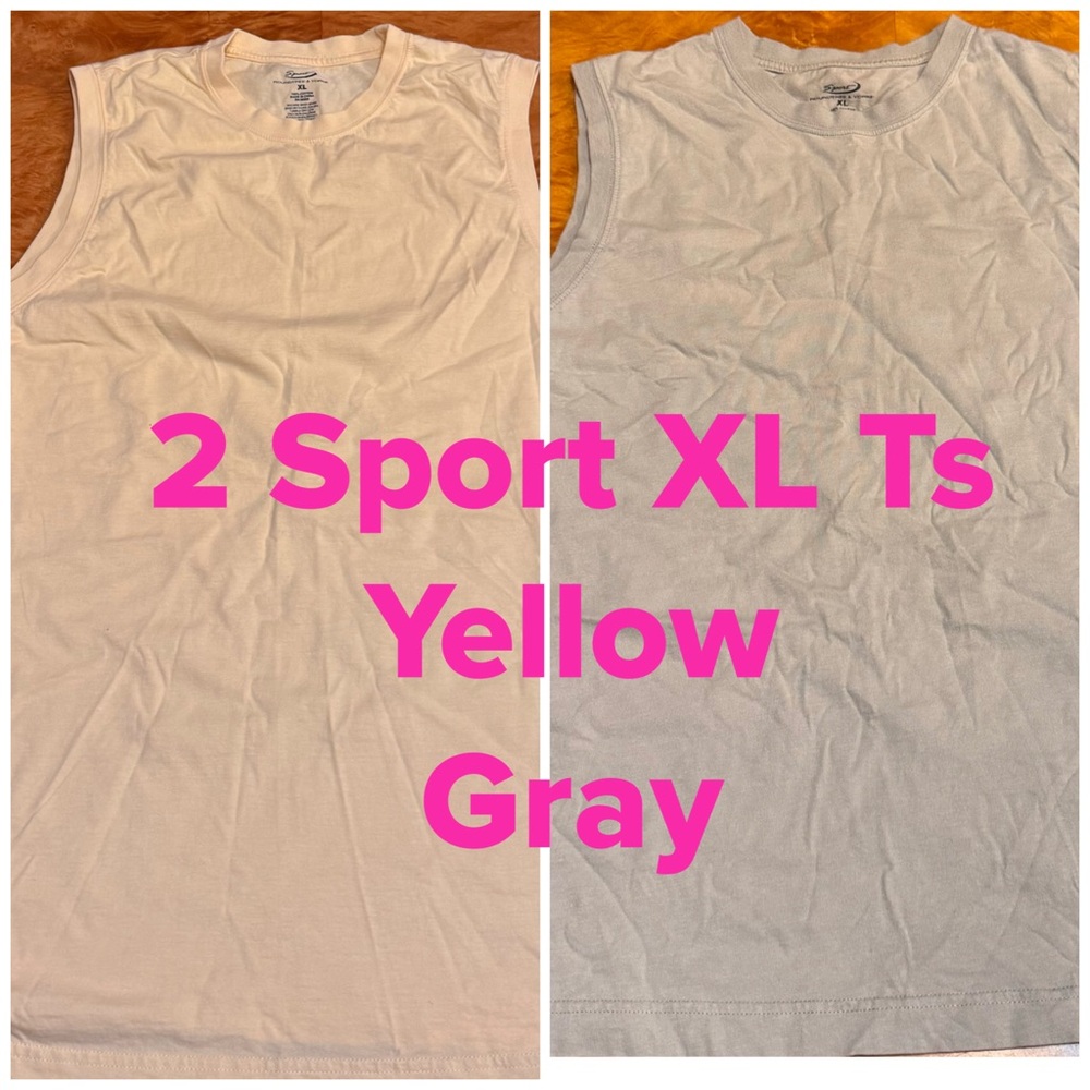 Sport Roundtree & Yorke Yellow/Gray Ts XL